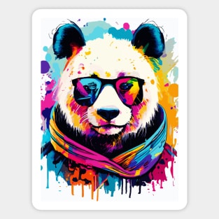 Panda Colourful - Cute Panda Bear Magnet